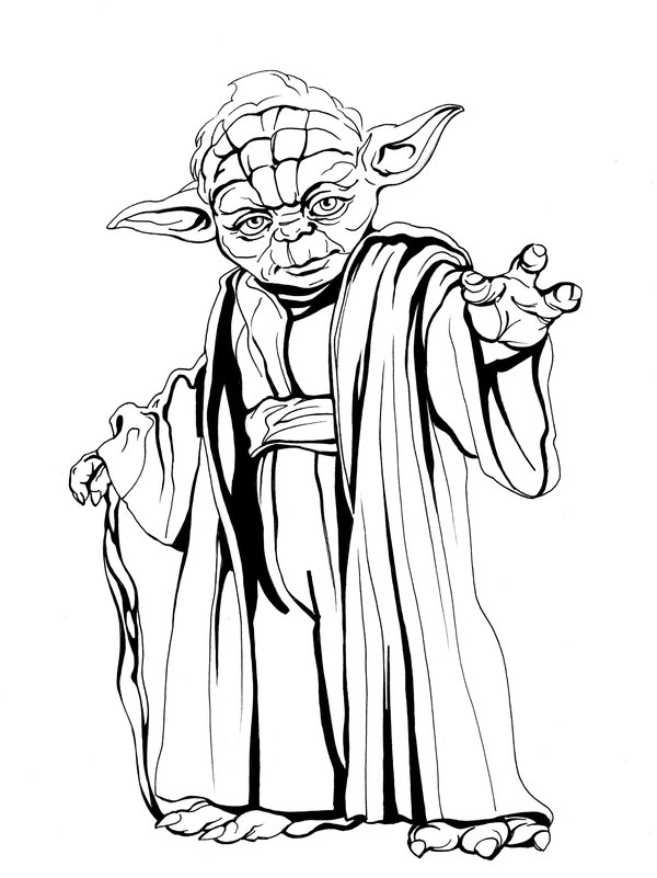 600x801 Master Yoda 2 By Callista1981 On Lineart Star Wars