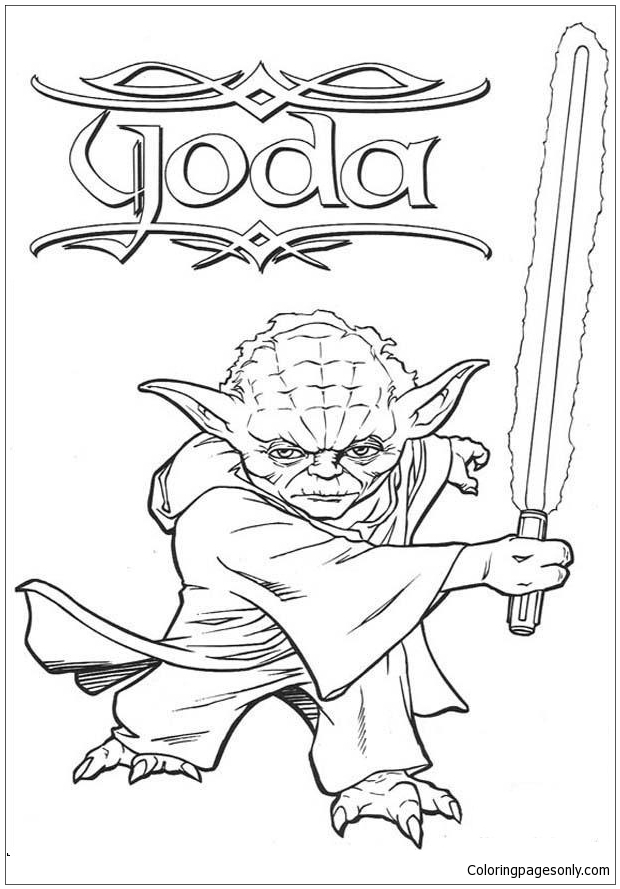 620x889 Master Yoda Coloring Page