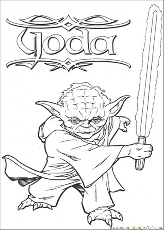 650x912 Master Yoda Coloring Page