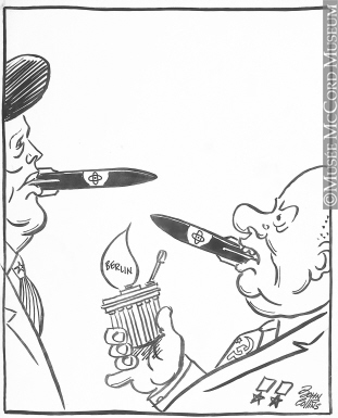 311x385 M965.199.3683 Two On A Match. Drawing, Cartoon John Collins