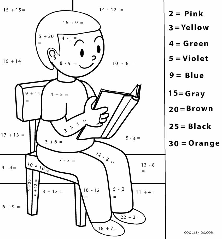 850x918 Free Printable Math Coloring Pages For Kids Cool2bkids