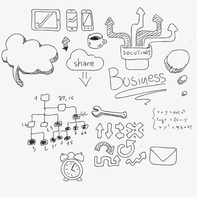 650x650 Vector Math Function Symbols, Gray, Line Drawing, Vector Png