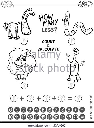 398x540 Mathematics Funny Drawing Maths Black And White Stock Photos