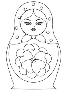236x314 Russian Doll, Matrioshka, Matryoshka On Patterned Background, Hand
