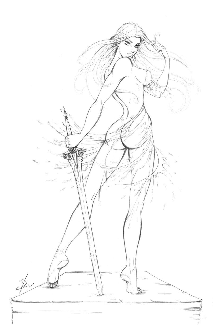 900x1391 Blood Dress Pencils By ~dawn Mcteigue Cartoons Amp Comics