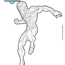 220x220 Max Steel On His Motorcycle Coloring Pages