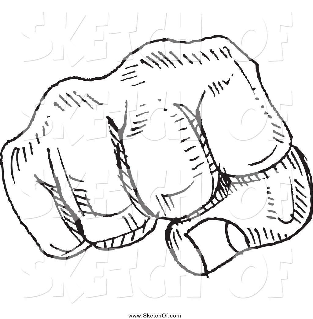 1024x1044 Drawing Of A Black And White Fist Sketch By Yayayoyo