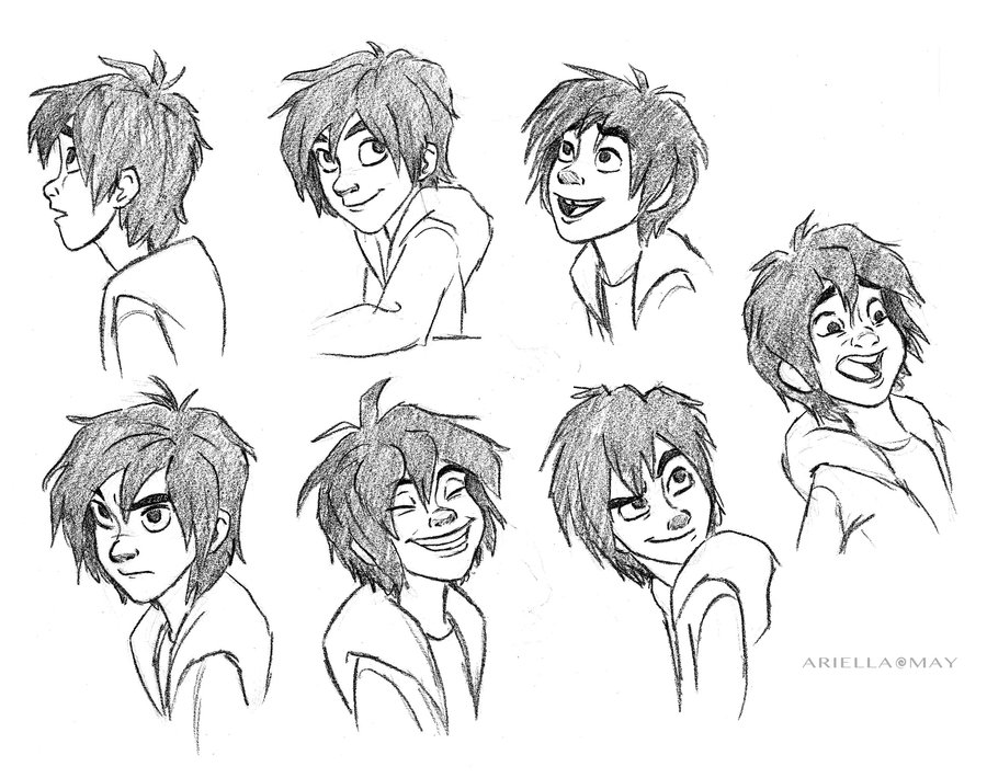 900x710 Hiro Sketches By Ariellamay