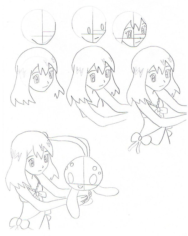 600x752 How To Draw May Part 1 By Eternash
