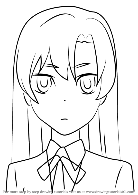 567x800 Learn How To Draw Maya Kihara From Toradora! (Toradora!) Step By