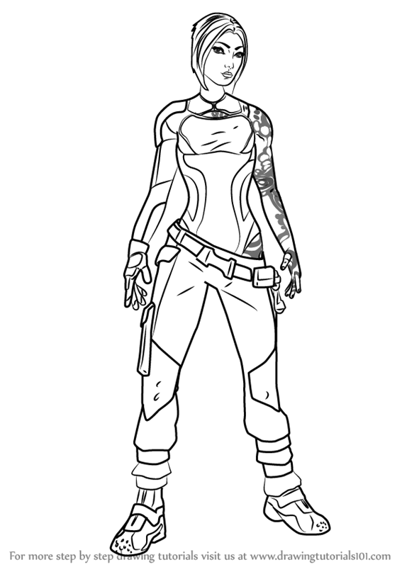 567x800 Learn How To Draw Maya From Borderlands (Borderlands) Step By Step