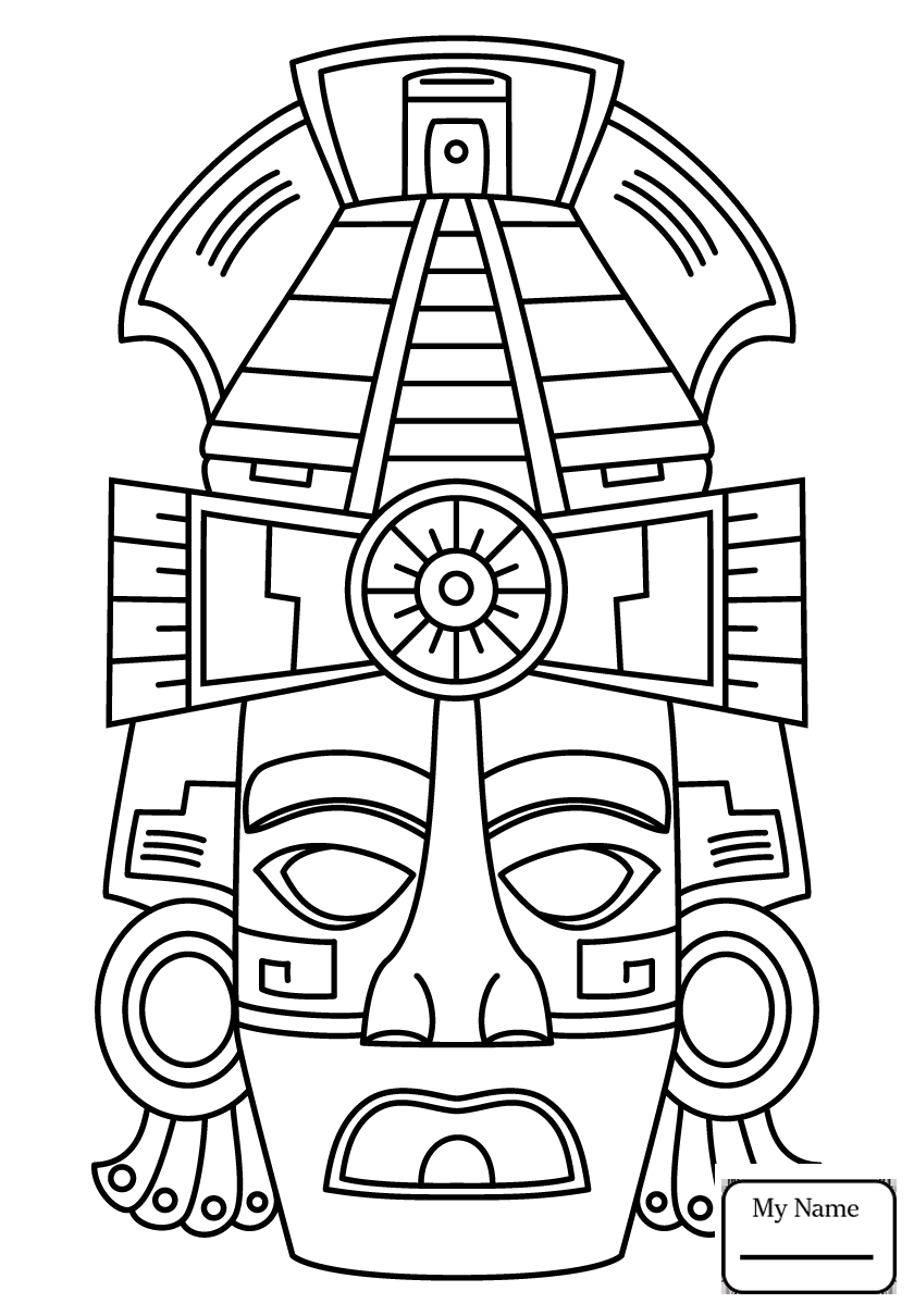 840x1210 Coloring Pages For Kids 5th Maya Month Sek History