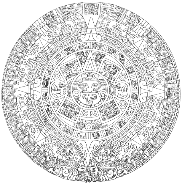 Mayan Calendar Drawing at GetDrawings | Free download