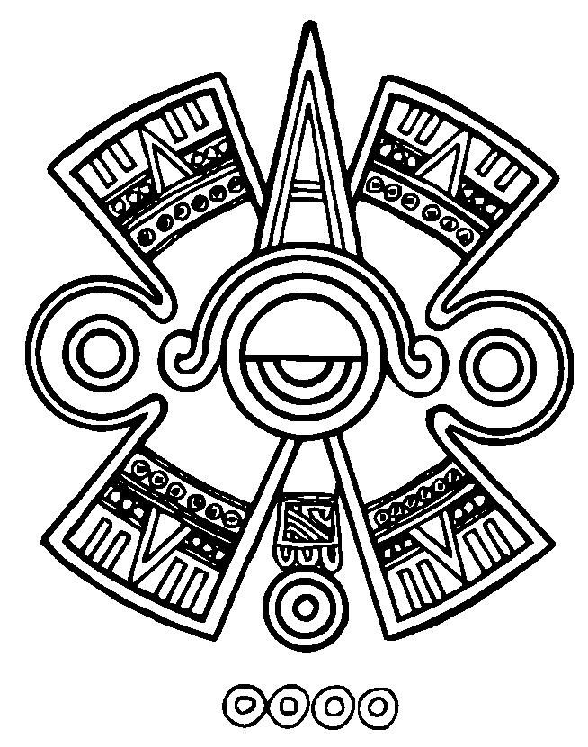 654x830 Mayan Civilization Coloring Page 5