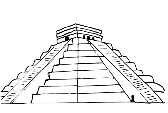 572x387 Pyramid Clipart Aztec Temple