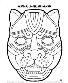 236x288 Mayan Mask Template