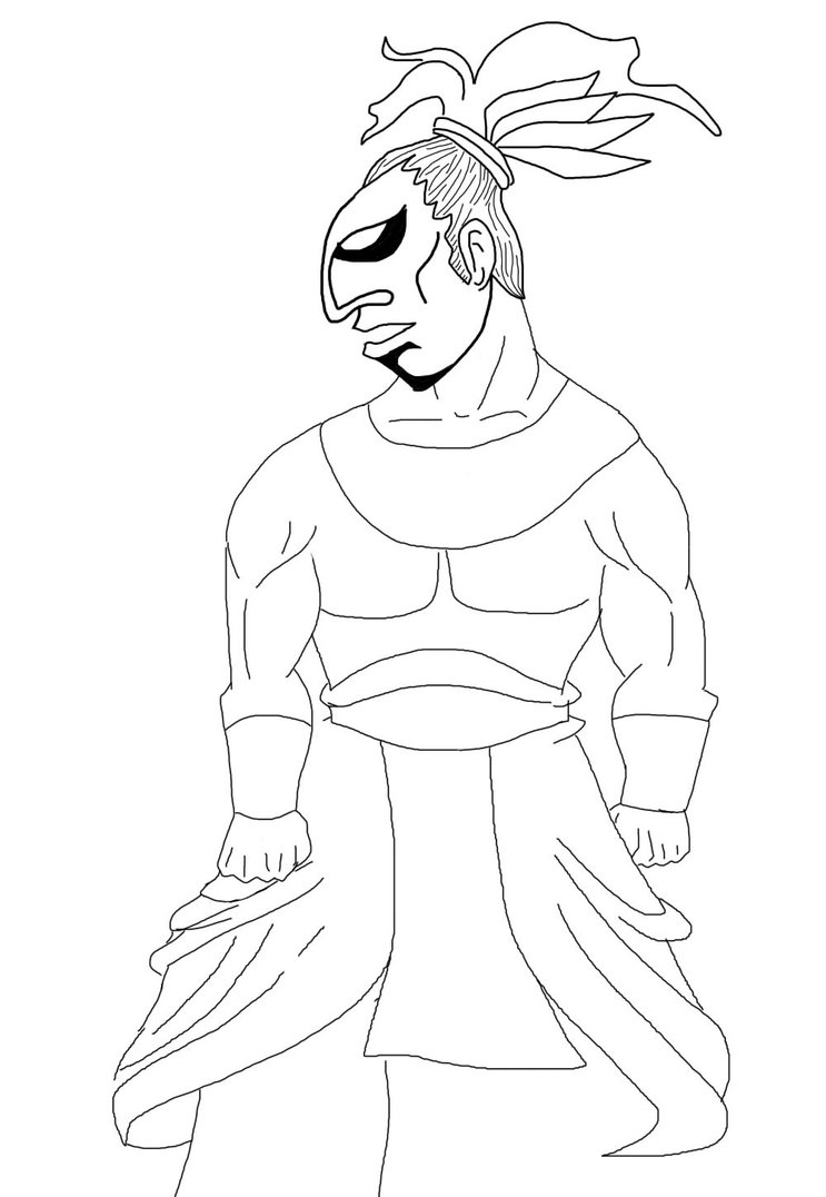 743x1076 Mayan Warrior By Balderbolt