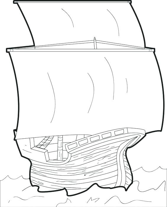 565x700 Mayflower Coloring Page