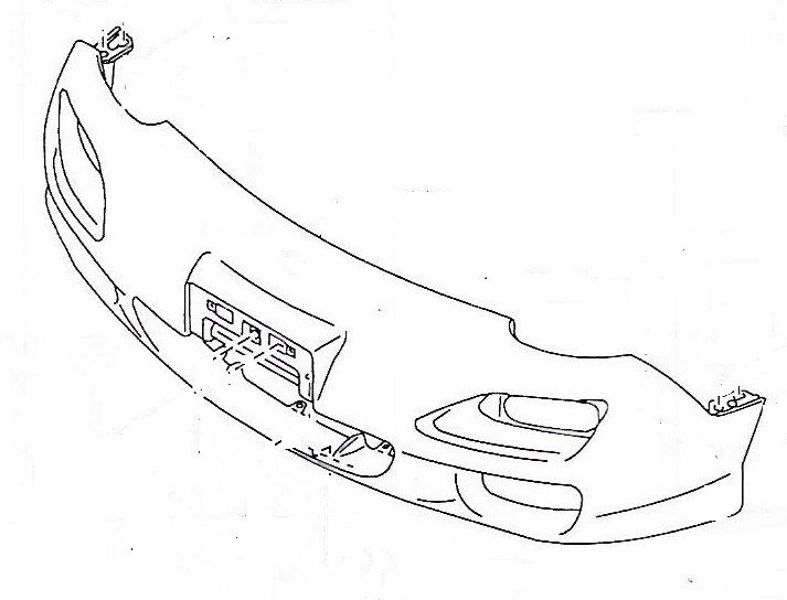 713x544 Mazda Rx7 Fd Nose Cone 1999 Spec Genuine Mazda