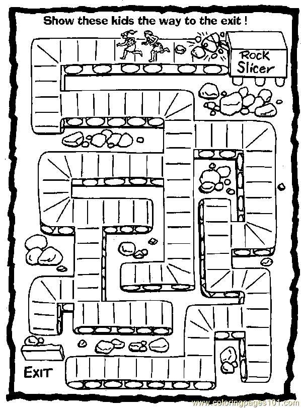598x810 Maze 15 Coloring Page