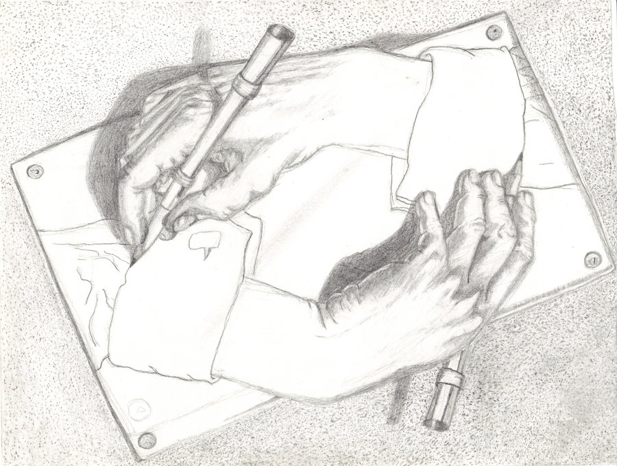 900x681 Mc Escher Drawing Hands By Winterwolf08