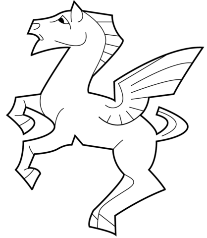 418x480 Pegasus By M.c. Escher Coloring Page Free Printable Coloring Pages