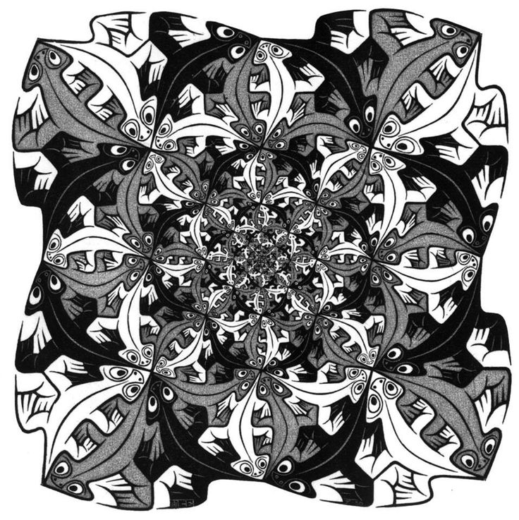 736x737 167 Best M. C. Escher Images On Optical Illusions