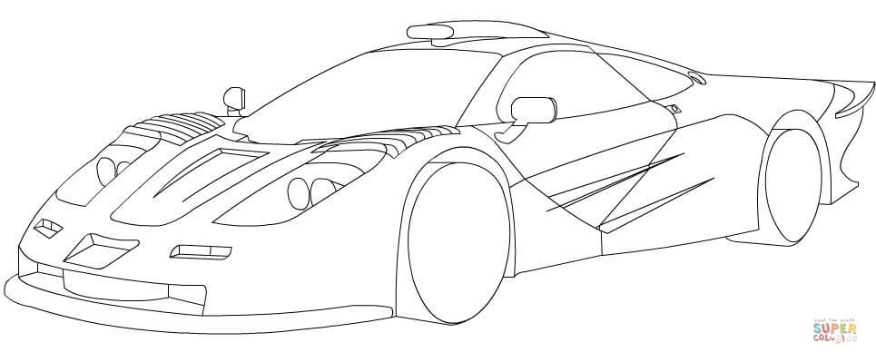 965x399 Mclaren F1 Coloring Page Free Printable Coloring Pages
