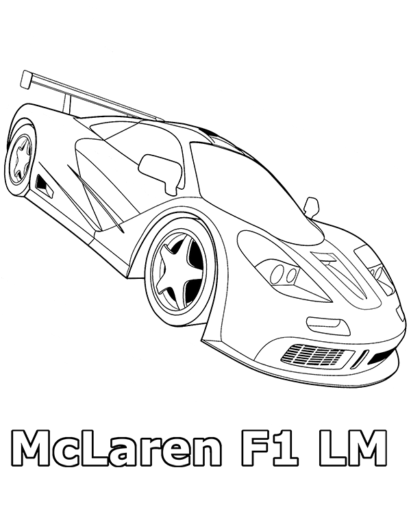 600x740 Mclaren Coloring Page To Print Or Download For Free