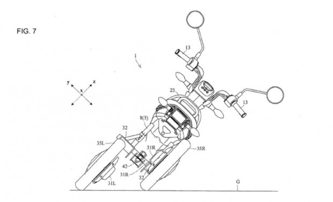 1155x701 Yamaha Patents A Leaning Electric Trike Gas 2