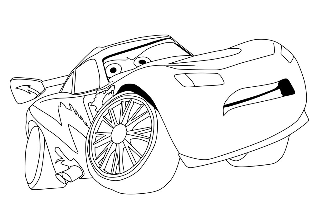 1000x667 Lightning Mcqueen Cars 3 Coloring Page