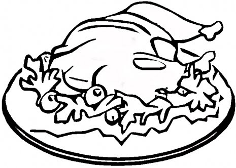 465x332 Cooked Turkey Drawing Clipart Panda