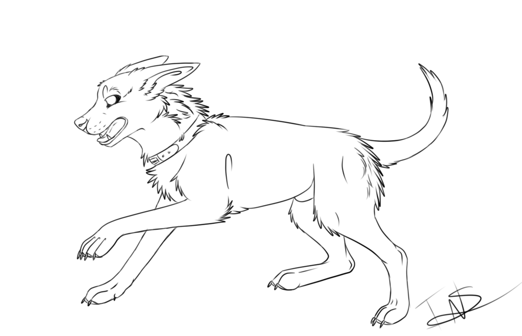 1024x659 Free Dog Lineart By Xtheundeadarmyx