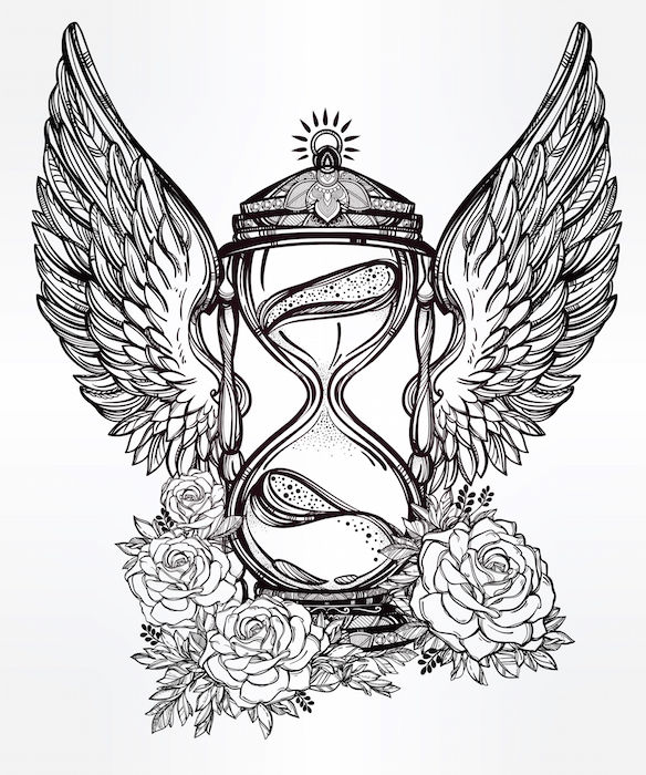 584x700 Clock Tattoo Meaning