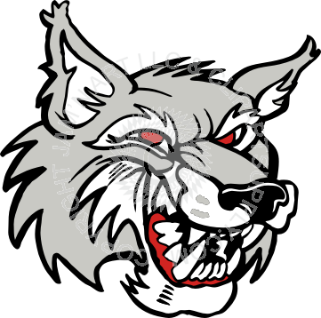 361x358 Wolf Head In Color Smiling