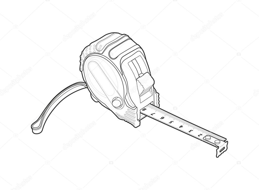 1024x753 Roulette Measure Building Drawing Stock Photo Fobosvobos63
