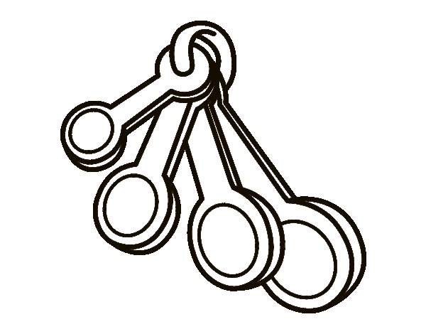 600x470 Measuring Spoons Coloring Page