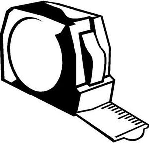 300x289 Tape Measure Tool Vinyl Decal Sticker Car Work Truck Boat Signs