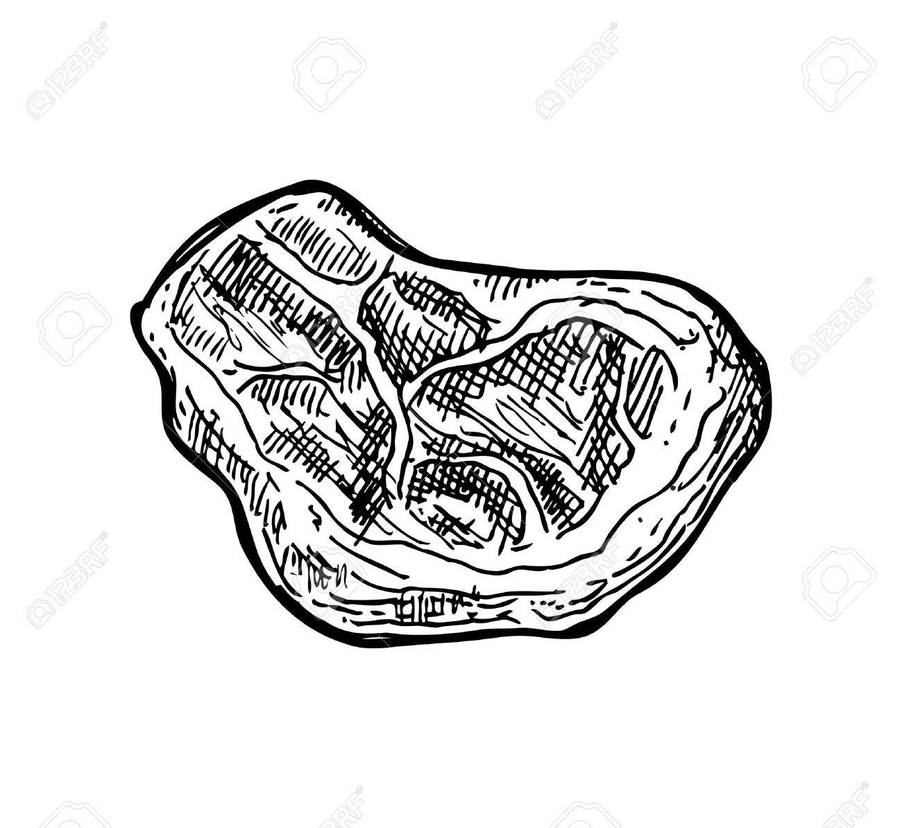 1300x1193 Hand Drawn Meat Royalty Free Cliparts, Vectors, And Stock