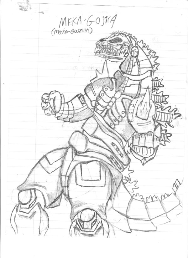 The best free Mechagodzilla drawing images. Download from 32 free ...