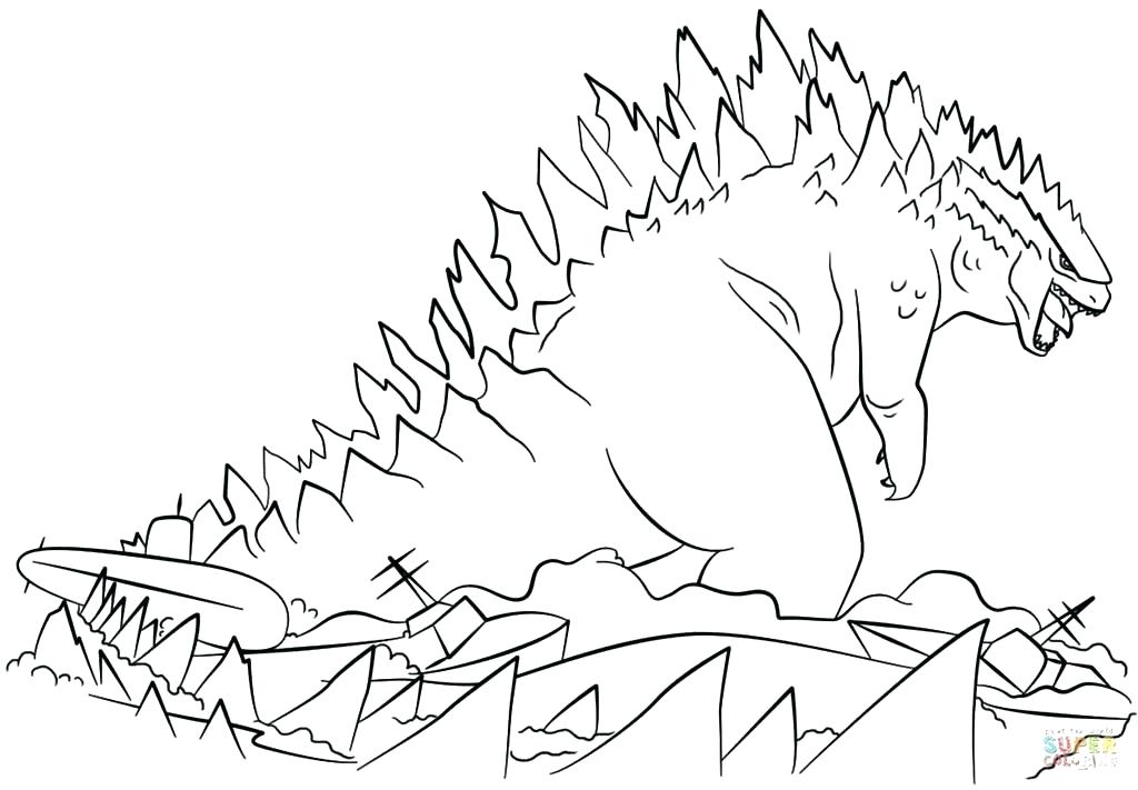 1024x711 Godzilla Coloring Pages Here Are Coloring Pages Pictures Coloring