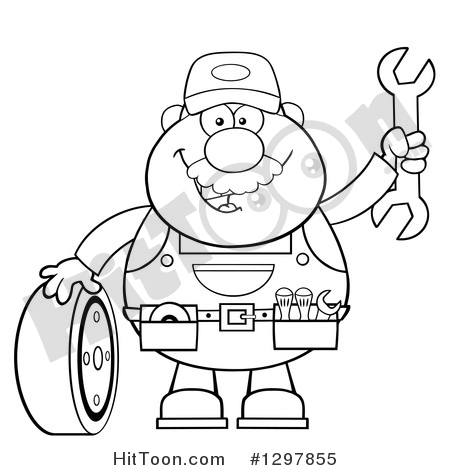 450x470 Mechanic Clipart