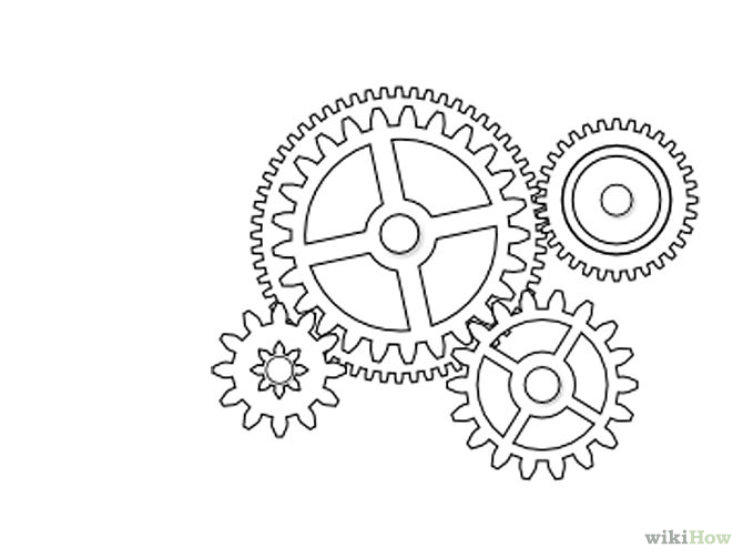 670x503 Draw Gears In Inkscape Mechanical Gears, Outlines And Craft