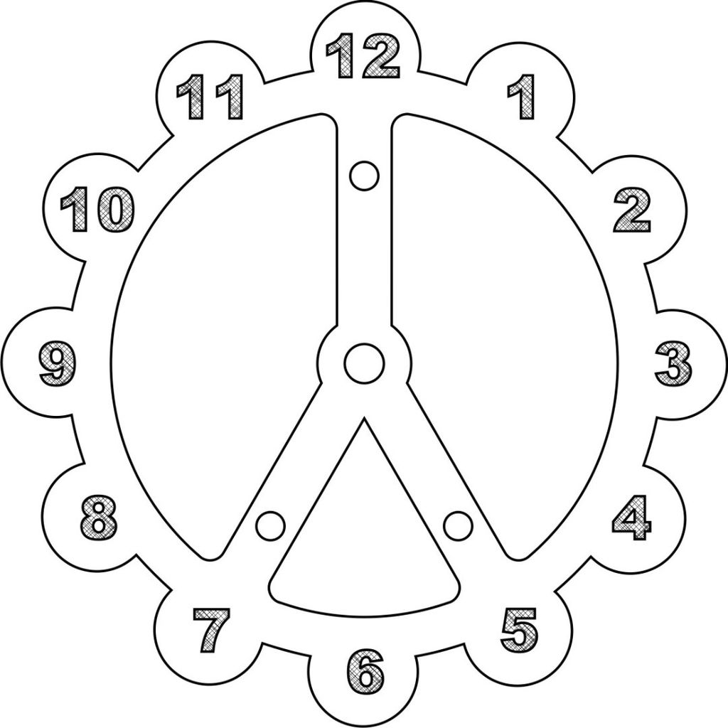 1024x1024 Acrylic Gear Clock 19 Steps (With Pictures)