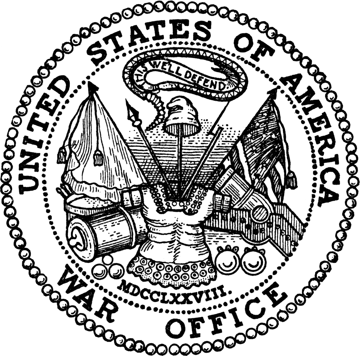 1200x1187 Seal And Emblem Of The United States Department Of The Army