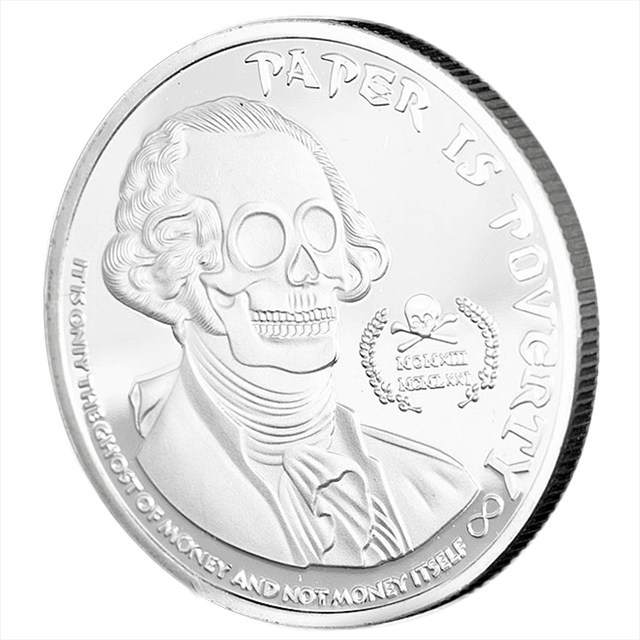 640x640 Online Shop 1pcs Custom Metal Badge Commemorative Coin Skull