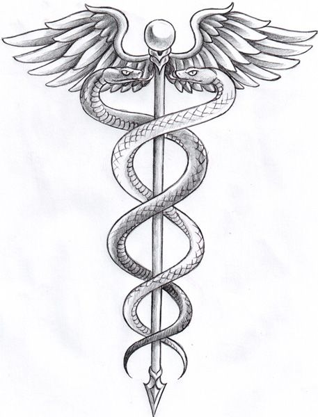 457x600 Caduceus Tattoo