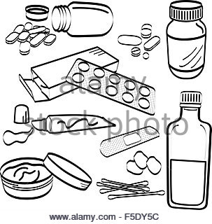 303x320 Doctor Drawing Antibiotic Stock Photo, Royalty Free Image 2834915