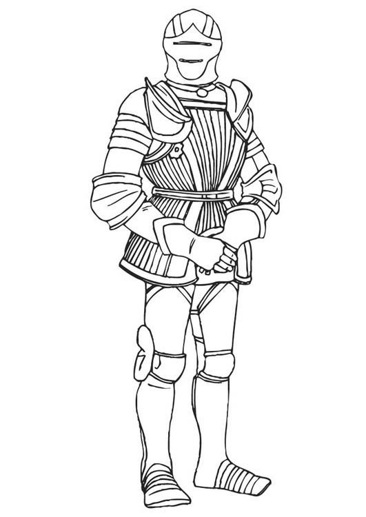 531x750 Coloring Page Knight In Armor