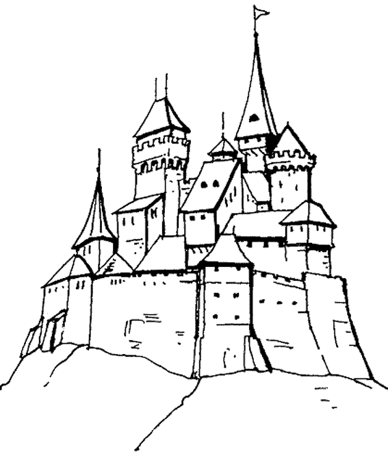 Medieval Castle Drawing at GetDrawings | Free download